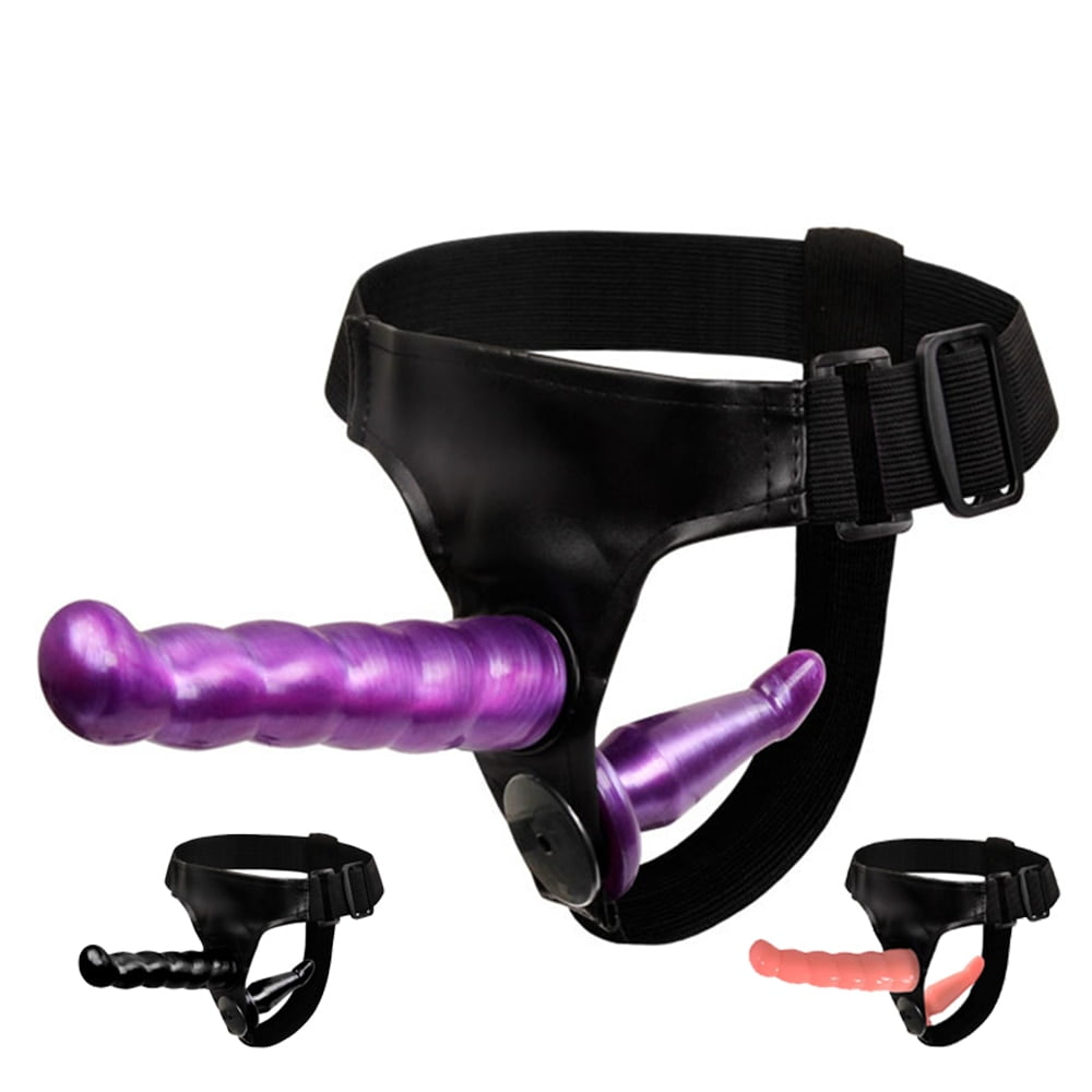 Double Strapon Realistic Dildo Ultra Elastic Harness...