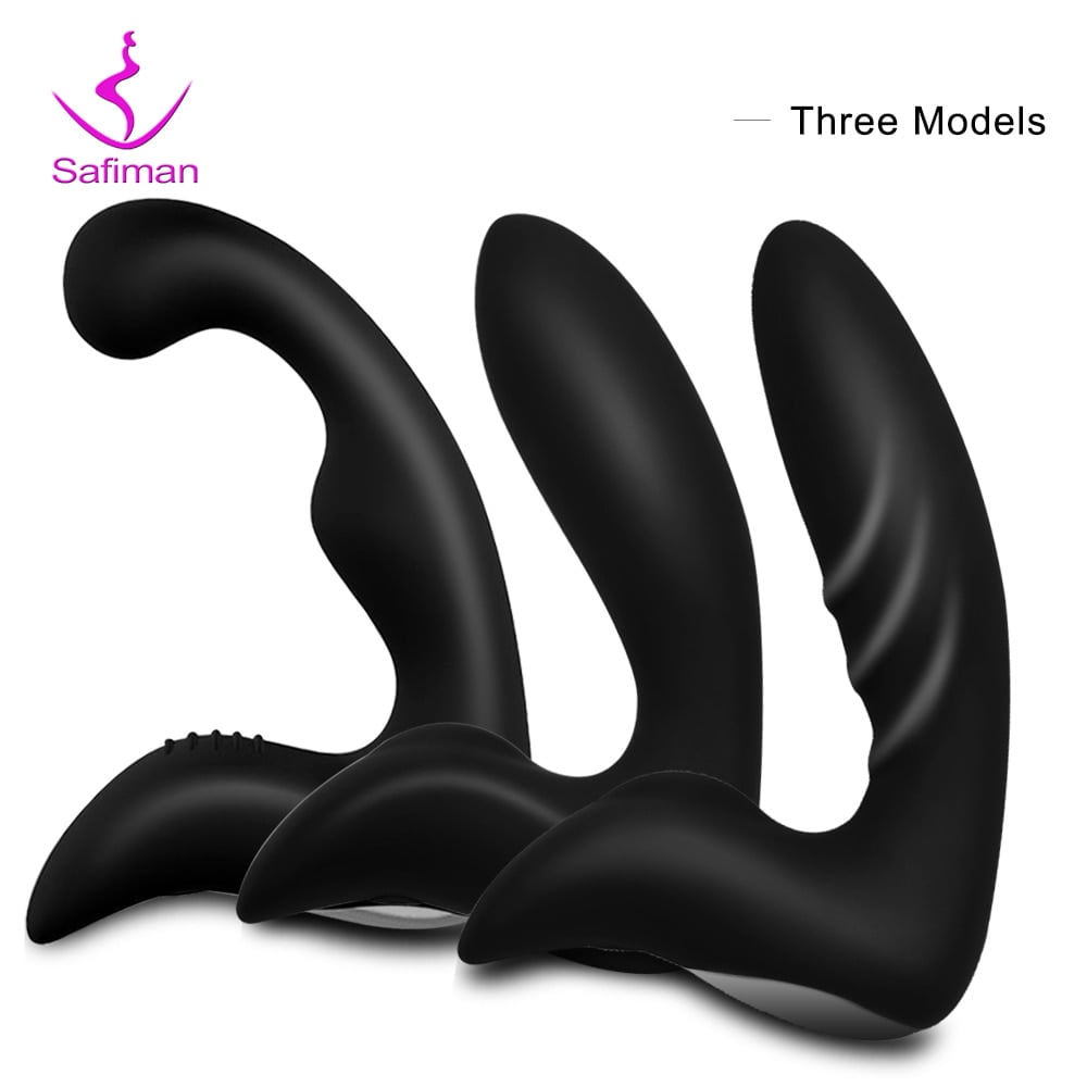 Male “C” Prostate Massager Anal Vibrator...