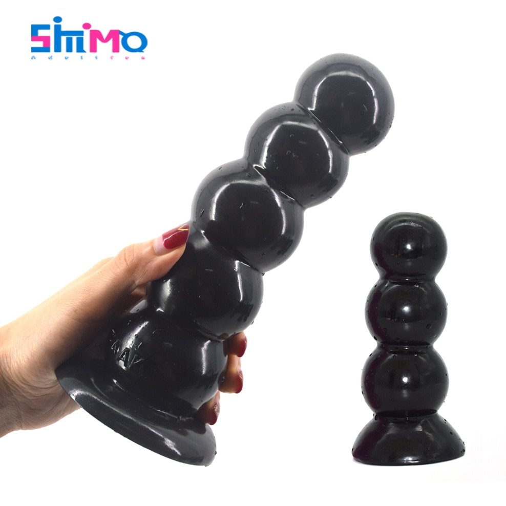 SMMQ Beads Anal Dildo Suction Cup Butt Plug Massager...