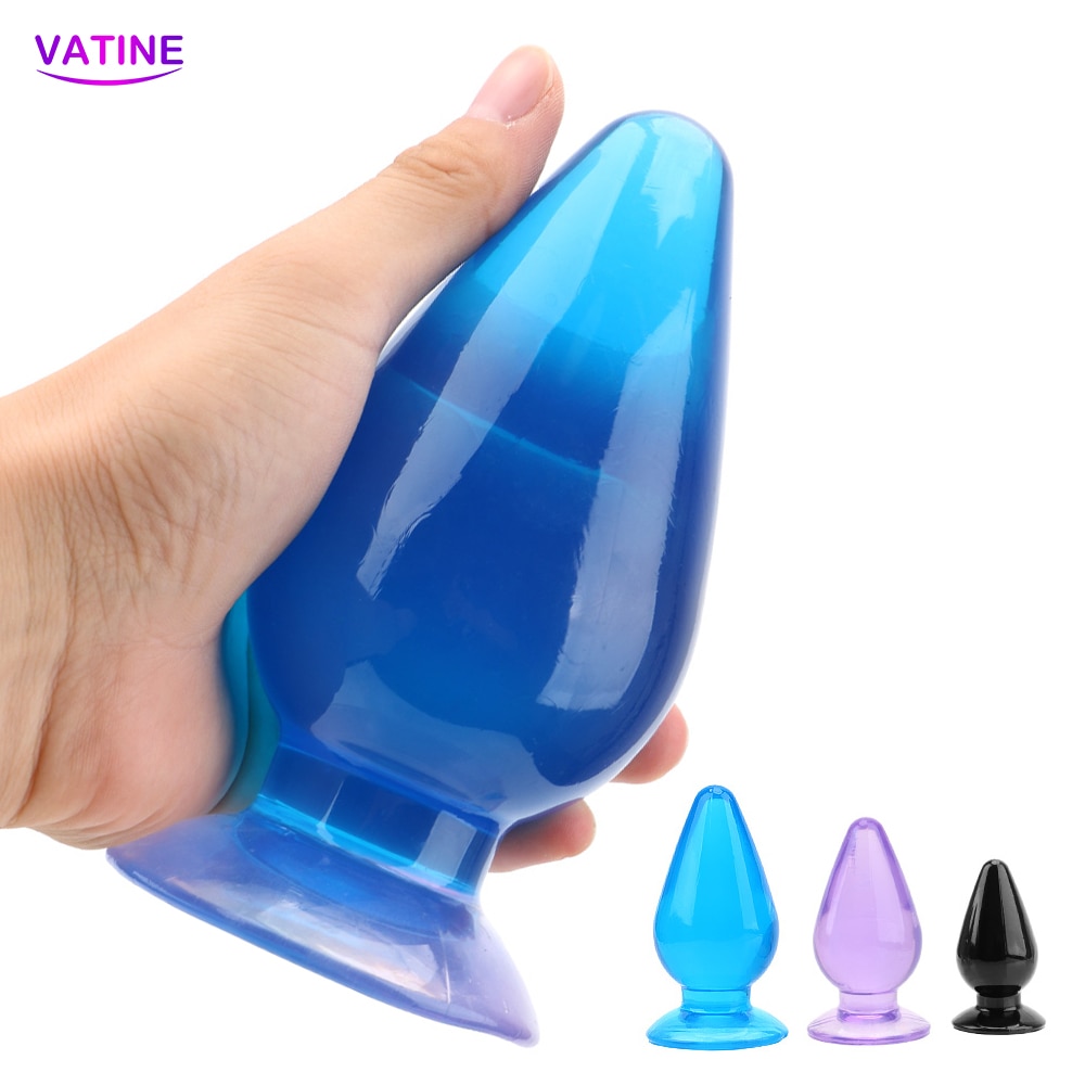 Transparent Jelly Anal Plug Big Dildos Sex Toys For...